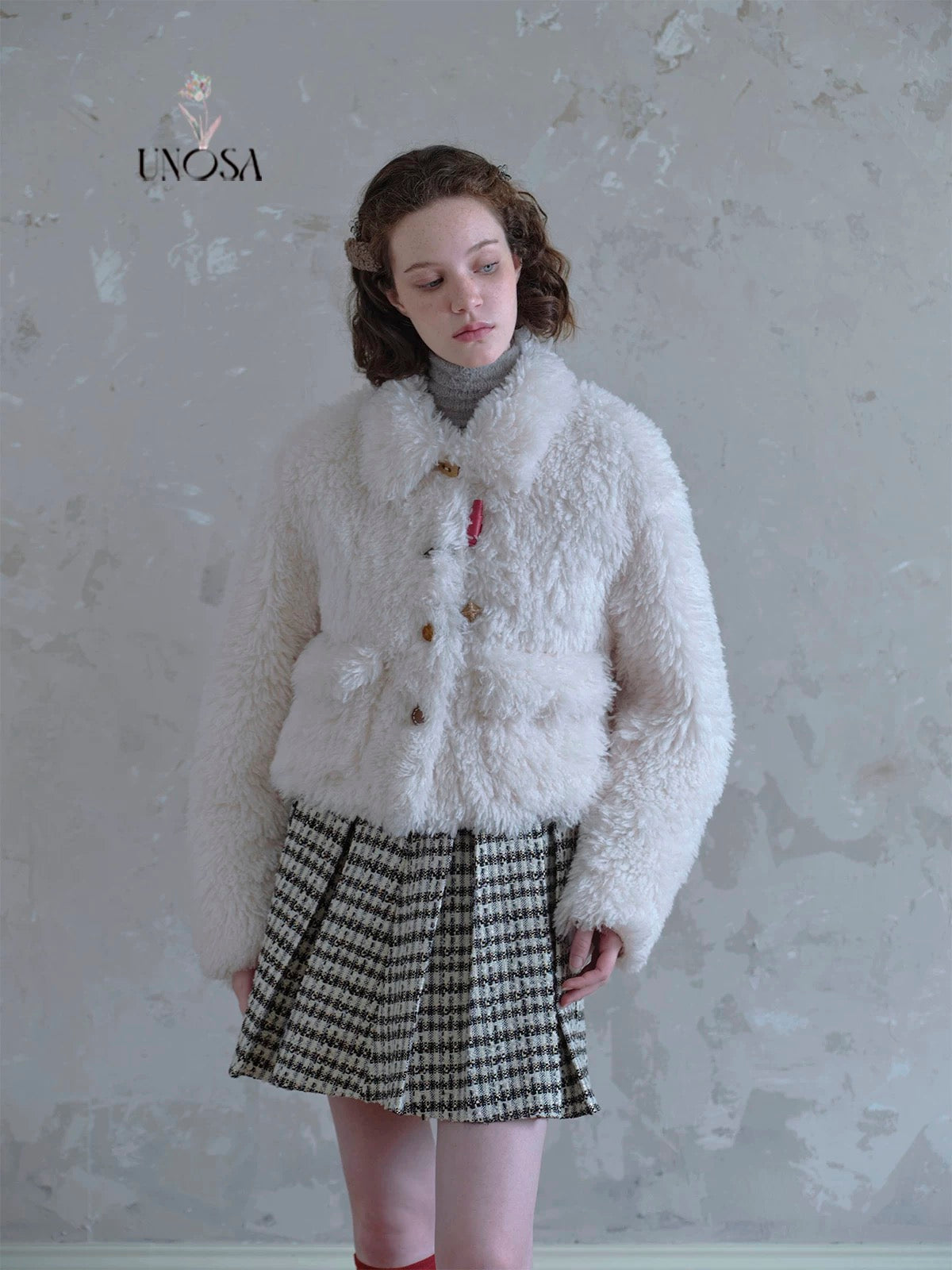 Get trendy with [UNOSA] Soft Season Faux Fur Coat - Coats & Jackets available at Peiliee Shop. Grab yours for $55 today!