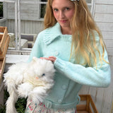 MineBeThyVers Blues Time Wool Blend Cardigan Jacket