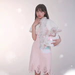 Get trendy with [Rose Island] Bunny Elf Knitted Dress -  available at Peiliee Shop. Grab yours for $71 today!