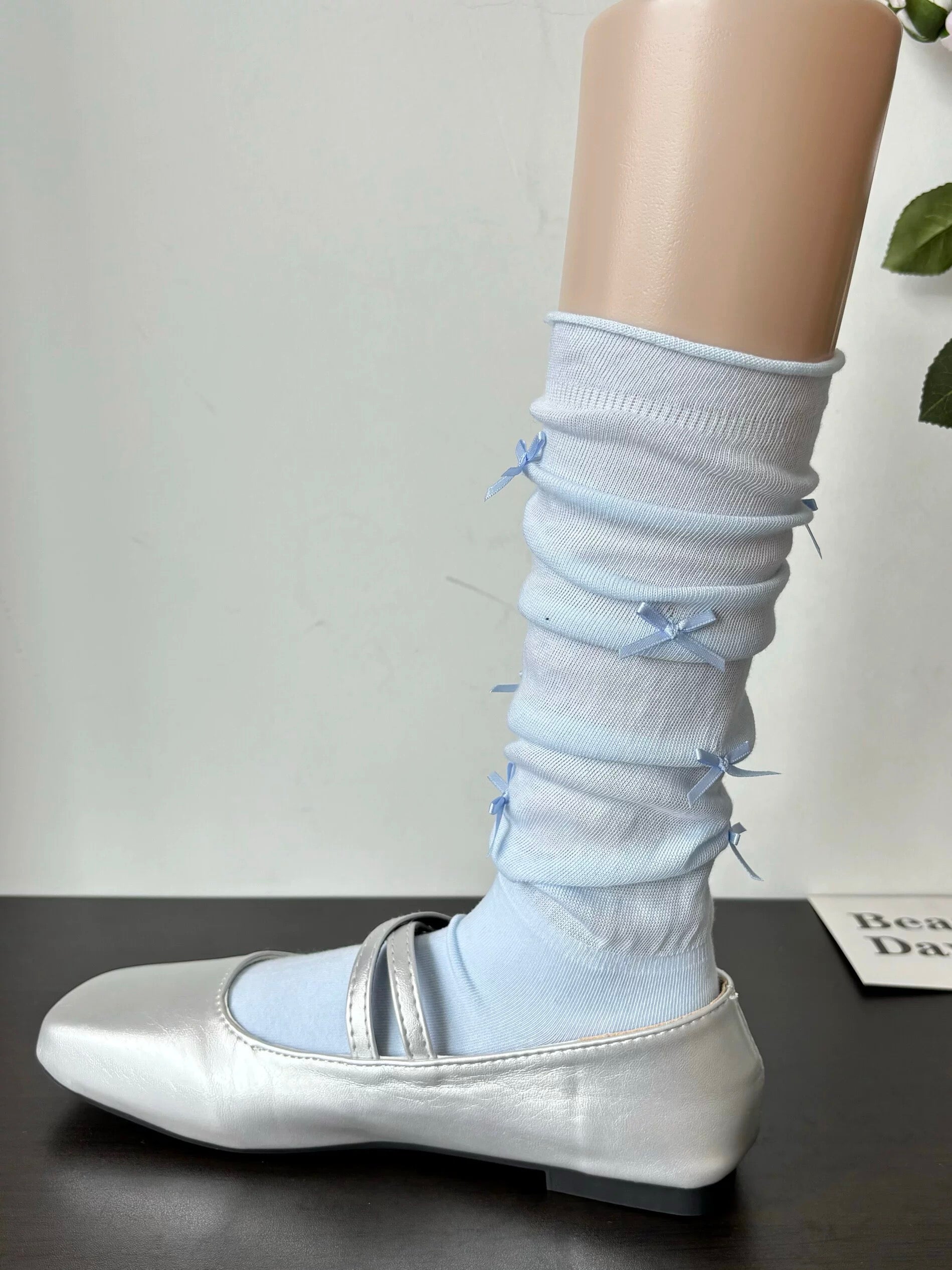 Get trendy with Pastel Ballet Core Small Ribbons Socks - Accessories available at Peiliee Shop. Grab yours for $6.50 today!