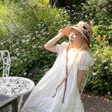 August Unicorn Sugar Doll Silk Cotton Blend A-line Dress