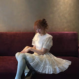 August Unicorn Silk Babydoll Mini Dress