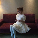 August Unicorn Silk Babydoll Mini Dress