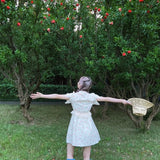 Get trendy with [SALE] Polka Candy floral mini dress - Dresses available at Peiliee Shop. Grab yours for $28 today!