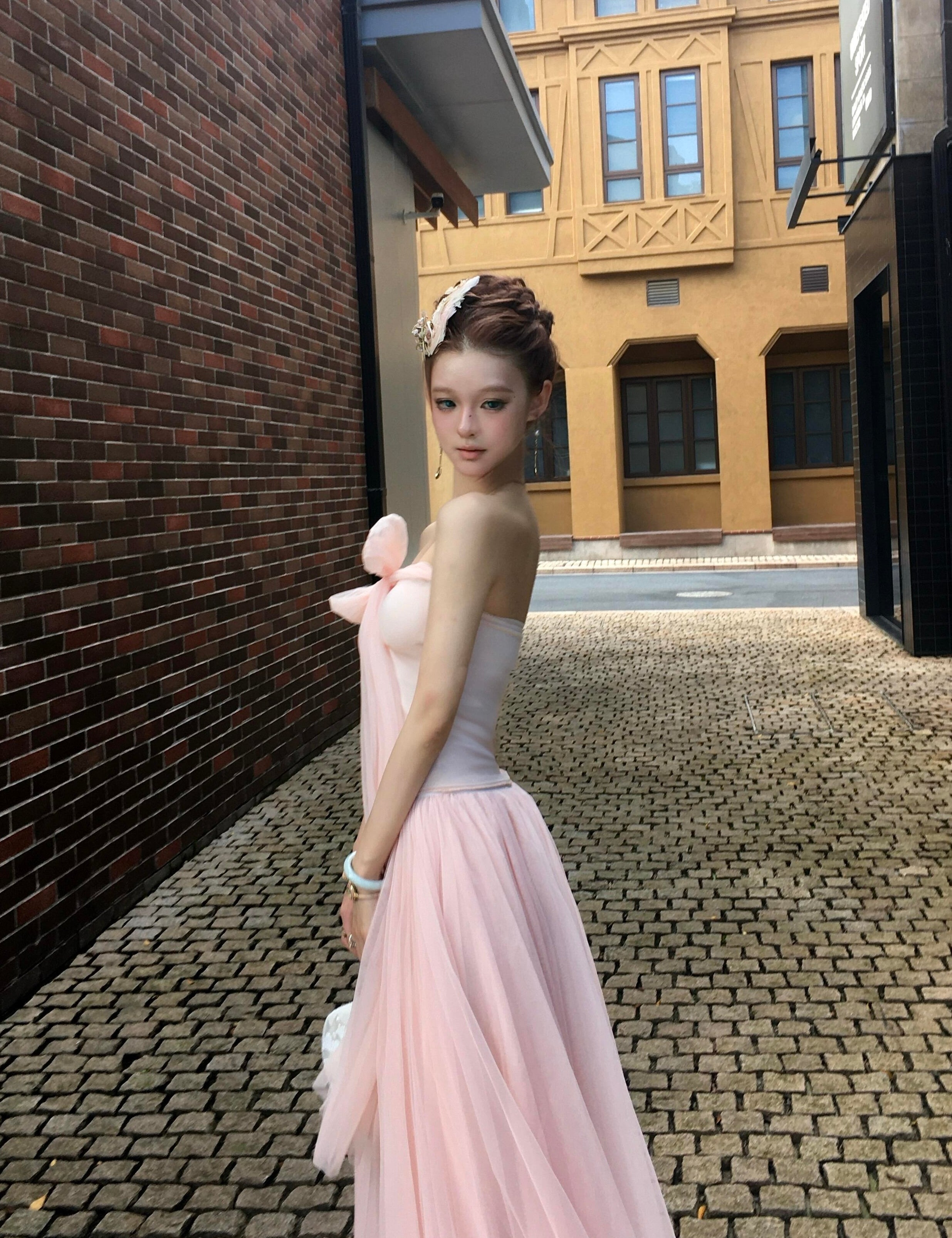 Sheepkiss Soft Pink Sylph Ballet Top and Skirt Set