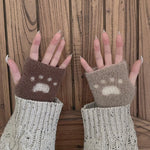 Get trendy with [Faux Fur] 5 Colors Sweet Kitty Paws-Pattern Gloves - Accessories available at Peiliee Shop. Grab yours for $9.90 today!