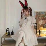 August Unicorn Wonderland Maid Stripe Dress