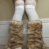 Cottage Deer Faux Fur leg warmer