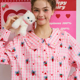 Sleepy Fairy Strawberry Cotton Pajamas Set