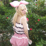 August Unicorn Gingham Sailor Cotton Shorts