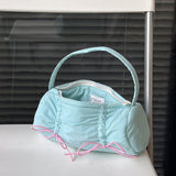 Get trendy with Ballet Core Summer dopamine-colored soft tote bag and pencil case - Bag available at Peiliee Shop. Grab yours for $15.50 today!