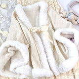 The Snow Season Faux Fur Cape Christmas