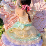 [Peiliee Atelier] Rainbow Fairytale Dreamland Mini Dress