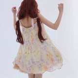 [Rose Island] Rosy Dusk Ruffle Tulle Dress