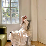 Get trendy with [August Unicorn] Wedding Lace Cake  Skirt - Dresses available at Peiliee Shop. Grab yours for $129 today!