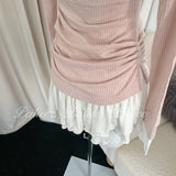 Get trendy with [Peiliee Design] Soft Girl Era 2 in 1 sweater mini dress - Apparel & Accessories available at Peiliee Shop. Grab yours for $45 today!