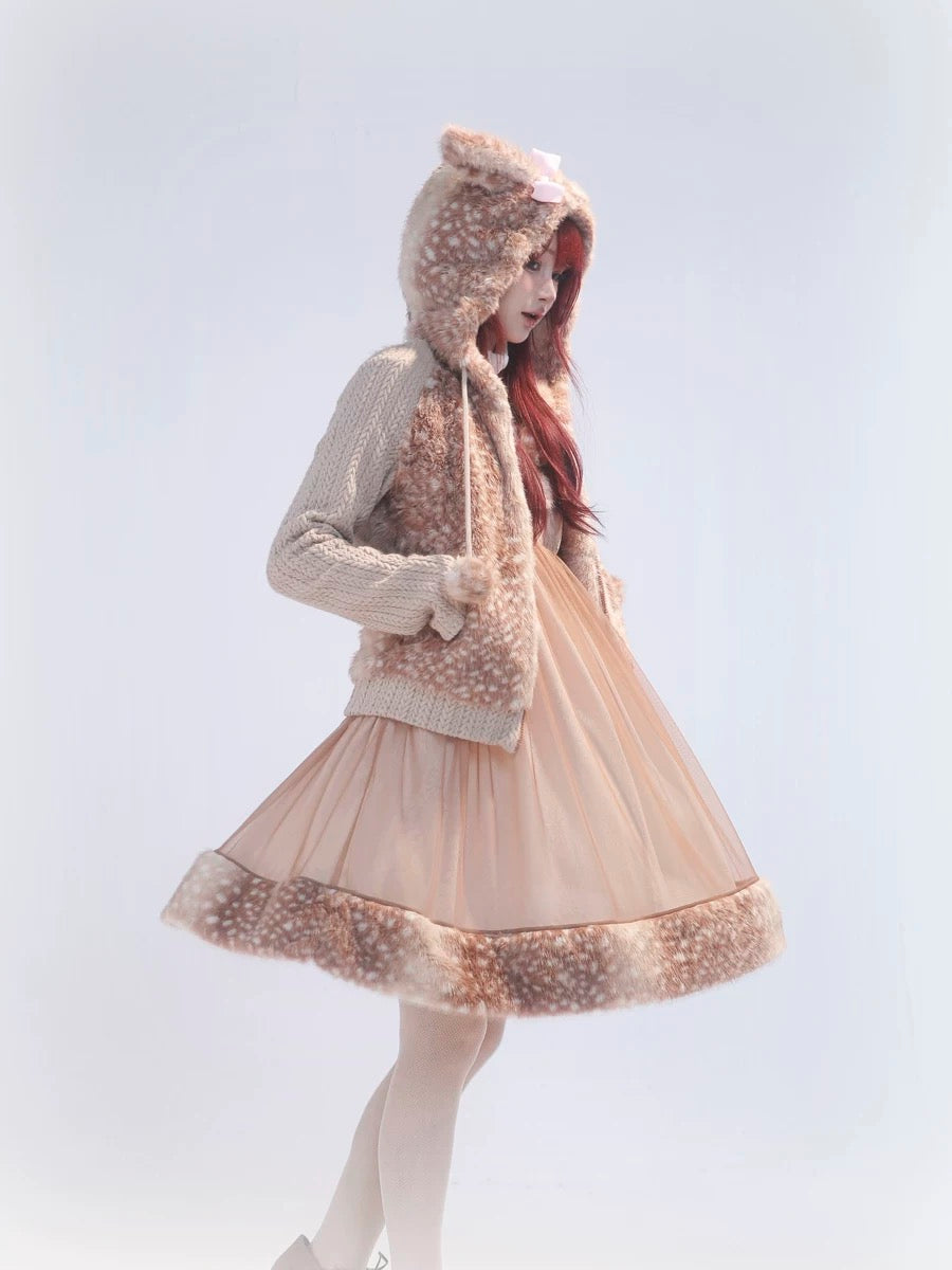 Get trendy with [Rose Island] Fairy Spirit Deer in snow land dress -  available at Peiliee Shop. Grab yours for $64 today!