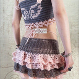 [Mike&Molly] Angel Kiss Hand-Knitted Shorts and Skirt Set