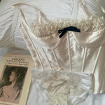 Get trendy with Dream in moonlight lace satin pantie underwear -  available at Peiliee Shop. Grab yours for $6.50 today!