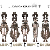 Get trendy with [Blood Supply] Dragon Era steampunk short Cake mini Skirt - Skirt available at Peiliee Shop. Grab yours for $55 today!