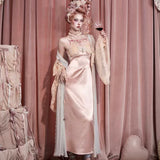 Blood Supply Pink Baroque Slip Dress
