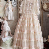 Sublunary Fake Heart Silk Dress Gown Set