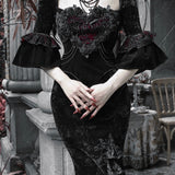 Blood Supply Christmas At Vampire Castle Maxi Dress Gown