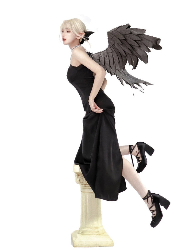 Halloween Black Swan Evening Gown - Premium  from Damngirl - Just $59.90! Shop now at Peiliee Shop