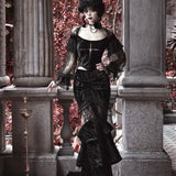 Get trendy with [Blood Supply] Gothic Mermaid Skirt - Clothing available at Peiliee Shop. Grab yours for $48 today!