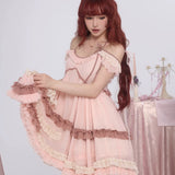 [Rose Island] Rosy Blush Ruffle Mini Dress
