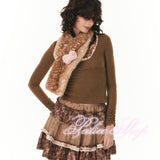 Peiliee Ribbon Deer Short Scarf