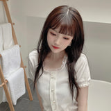 Get trendy with [SALE] Ice creamy crop top shirt - Dresses available at Peiliee Shop. Grab yours for $14 today!