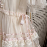 Sublunary Fake Heart Silk Dress Gown Set