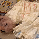 August Unicorn Rococo Lace 2 ways of wearing Cami top or mini skirt