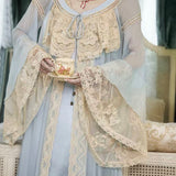 BloodSupply Happy Birthday Mousse Date Baby Blue Lace Robe