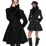 34Ounce Heiress Charm Wool Coat with Faux Fur Scarf