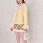 Get trendy with [Underpass] Sweetheart Woolen Jacket & Skirt Set -  available at Peiliee Shop. Grab yours for $46 today!