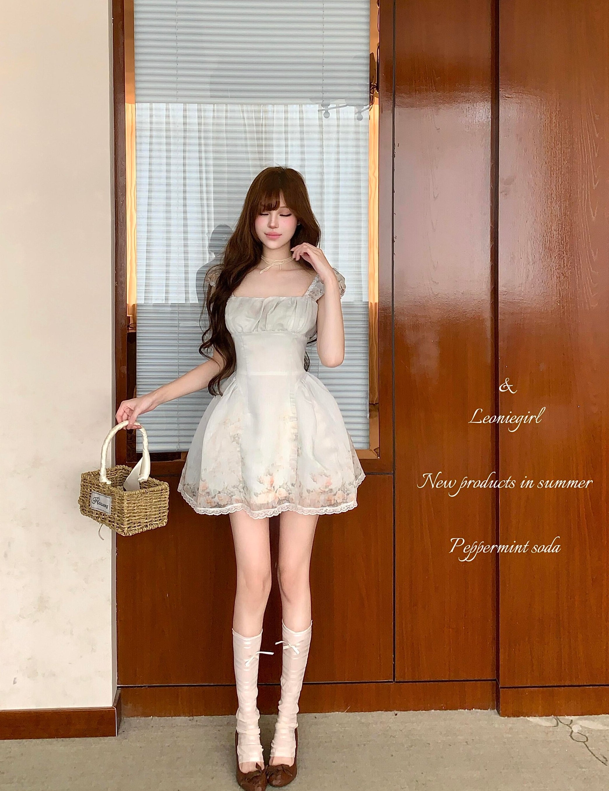 Leoniegirl Peppermint Summer Floral Dress