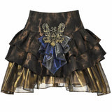Blood Supply • Golden Hour Baroque Ruffle Mini Skirt