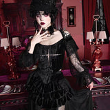 Get trendy with [Blood Supply] Halloween Lantern Lace Top - Clothing available at Peiliee Shop. Grab yours for $42 today!