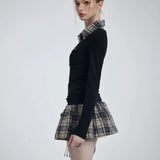 Get trendy with [Customizable] Campus Chic School Girl Mini Dress Sweater Set -  available at Peiliee Shop. Grab yours for $38 today!