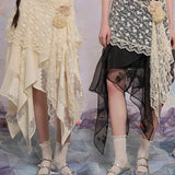 [Lactose Studio] Lacy Lullaby Midi Skirt