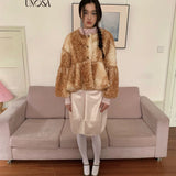 UNOSA Babydoll Fawn Deer Coat