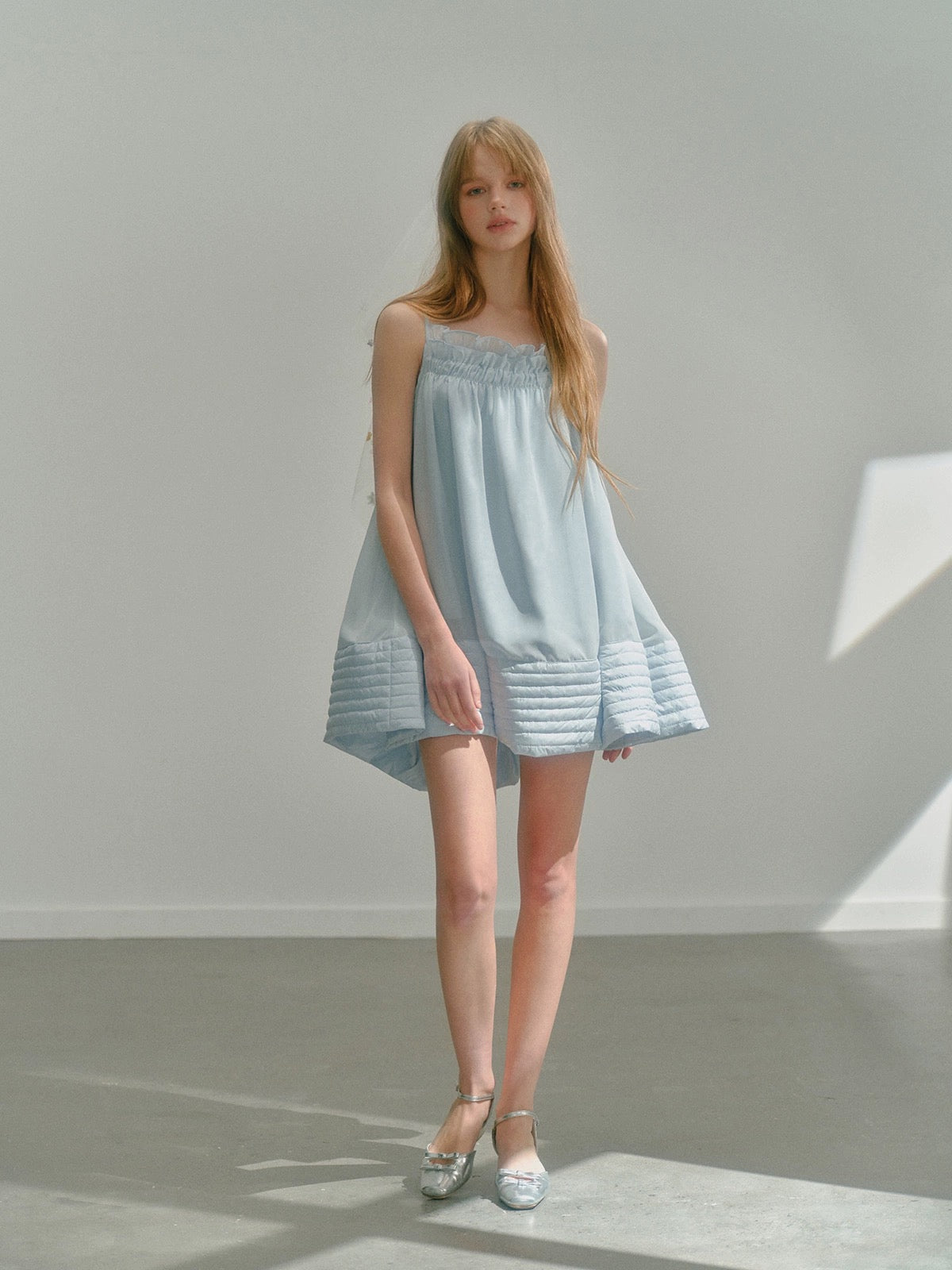 Get trendy with [UNOSA] Baby Blue Mini Dress -  available at Peiliee Shop. Grab yours for $52 today!