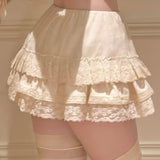 KittenClaw Morning Light Beige Gothic Lace Cross 100% Cotton Top and skirt set