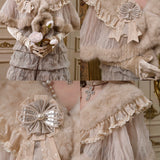 Blood Supply Winter Gala Faux Fur Cape