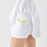 Get trendy with [Rexing x Peiliee Sport] Tennis Girl Seamless High-Waisted Pleated Skirt with Built-in Shorts -  available at Peiliee Shop. Grab yours for $36 today!