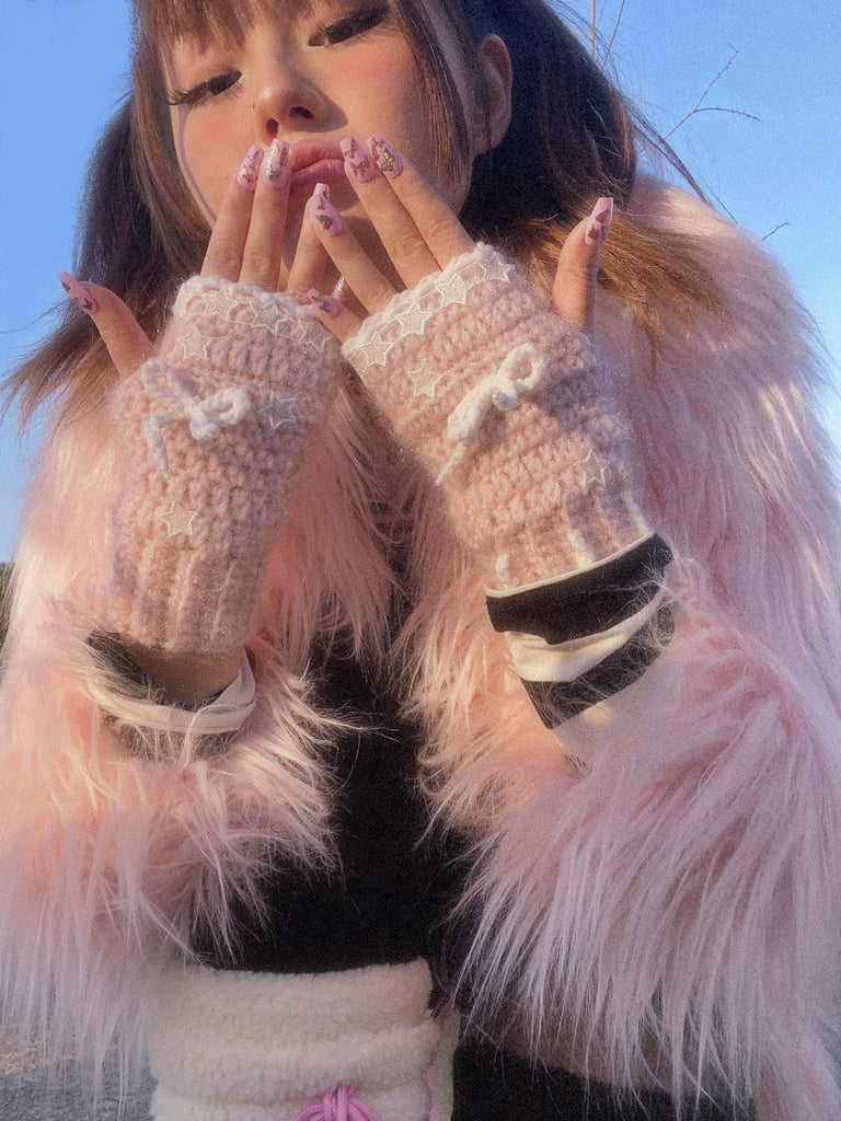 Get trendy with [Customized Handmade] Winter Soft Land Knitted Gloves -  available at Peiliee Shop. Grab yours for $24.80 today!