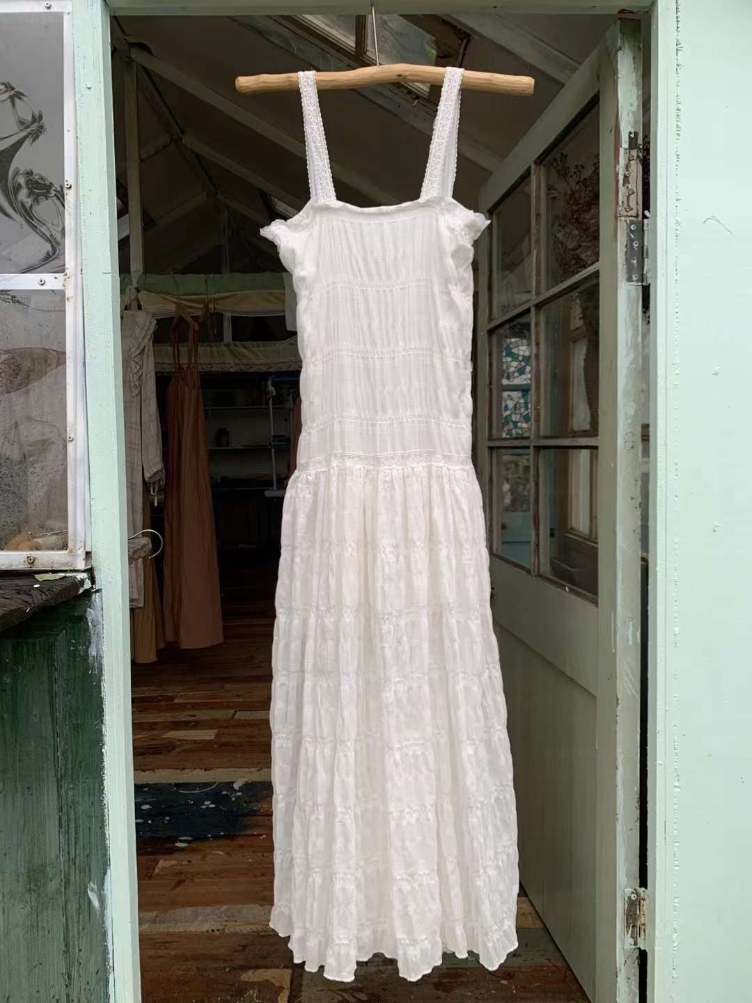 Get trendy with [Tailor Made] Sakura Cottage Handmade Cotton Dress -  available at Peiliee Shop. Grab yours for $39 today!