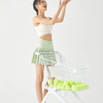 Get trendy with [Rexing x Peiliee Sport] Tennis Girl Seamless High-Waisted Pleated Skirt with Built-in Shorts -  available at Peiliee Shop. Grab yours for $36 today!